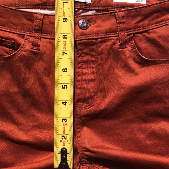 Kensie Jeans, Effortless Ankle, Rust Colored, Cropped Jeans, Sz: 8/29(see msmts) - Picture 9 of 13